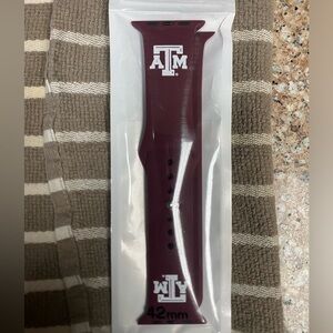 New never used Aggie Silicone Watch Band, fits Apple Watch 42MM